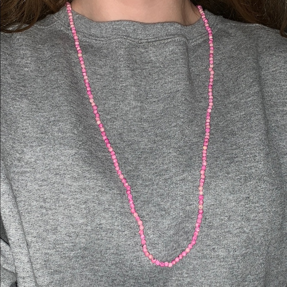 Pink Beaded Necklace